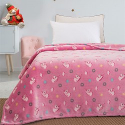 Κουβέρτα μονή φωσφορίζουσα Art 6093  160x220 Ροζ   Beauty Home