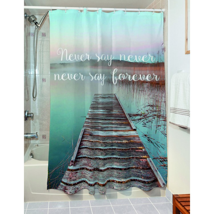 Κουρτίνα μπάνιου Maxim Art 3183 190x180 Γαλάζιο   Beauty Home