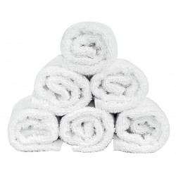 Πετσέτα Λαβέτα Ξενοδοχείου 500gsm Plain 100% Cotton 30x30 Λευκό