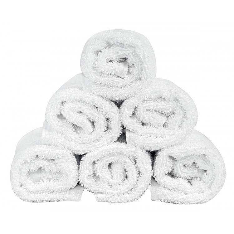 Πετσέτα Λαβέτα Ξενοδοχείου 500gsm Plain 100% Cotton 30x30 Λευκό