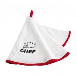 Πετσέτες κουζίνας στρόγγυλη "Chef" 60cm 100% βαμβ.(διαθέσιμες σε συσκευασία των 6τμχ.)