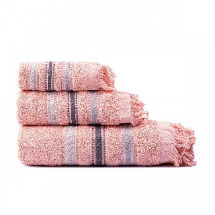 Σετ πετσέτες Art 3257  Σετ 3τμχ  Ροζ   Beauty Home