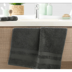 Πετσέτα μονόχρωμη  Σx. Excellence 600gr/m² 50Χ90 Σκούρο Γκρι