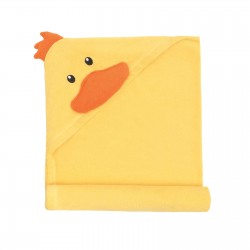 Πετσέτα με κουκούλα και κέντημα Σχ.Βm333 Duck 90x70cm 85% cot+15% pol