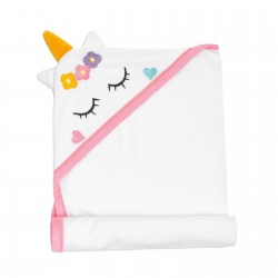 Πετσέτα με κουκούλα και κέντημα Σχ.Βm333 Unicorn 90x70cm 85% cot+15% pol