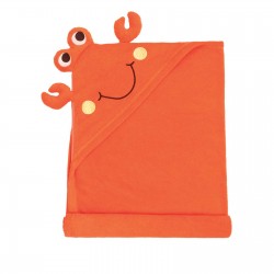 Πετσέτα με κουκούλα και κέντημα Σχ.Βm333 Crab 90x70cm 85% cot+15% pol