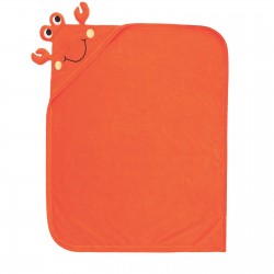 Πετσέτα με κουκούλα και κέντημα Σχ.Βm333 Crab 90x70cm 85% cot+15% pol