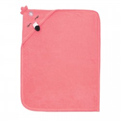 Πετσέτα με κουκούλα και κέντημα Σχ.Βm333 Flamingo 90x70cm 85% cot+15% pol