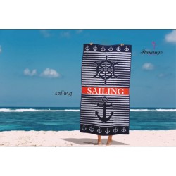 Πετσέτα θαλάσσης  86X160 Σx.Sailing 100% cotton