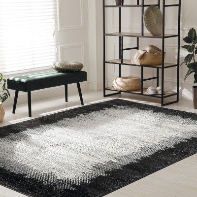 Διάδρομος Prestige Art 9321 0,67 Grey Black - Γκρι Μαύρο Beauty Home