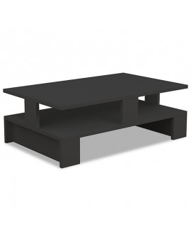 Τραπέζι σαλονιού Mansu pakoworld χρώμα ανθρακί 80x50x27,5εκ