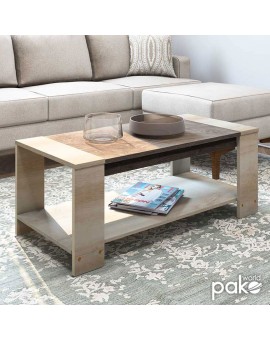 Τραπέζι σαλονιού OLYMPUS pakoworld χρώμα castillo-toro 110x51x42,5εκ