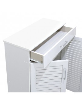 Παπουτσοθήκη-ντουλάπι SANTE pakoworld 20 ζεύγων χρώμα λευκό 80x37x123εκ