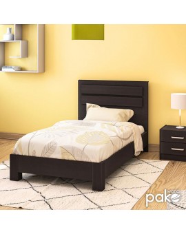Κρεβάτι μονό OLYMPUS pakoworld σε χρώμα wenge 100x200εκ