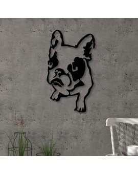 Μεταλλικό διακοσμητικό τοίχου Dogo pakoworld 32x0,3x54εκ