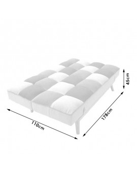 Καναπές - κρεβάτι Andy pakoworld 3θέσιος με ύφασμα πολύχρωμο 178x91x86εκ