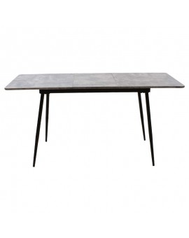 Τραπέζι Shazam pakoworld MDF επεκτεινόμενο χρώμα γκρι cement 120-160x80x76εκ