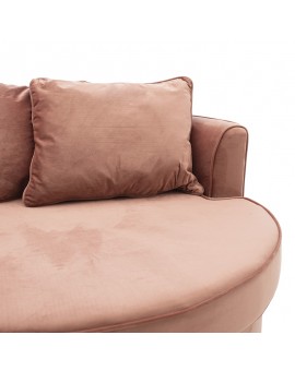 Πολυθρόνα-καναπές Ophelia pakoworld βελούδο σάπιο μήλο 123x120x85εκ