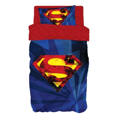 Σετ σεντόνια μονά Art 6187 Superman 165x250 Μπλε Beauty Home