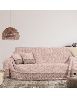 Ριχτάρια σετ 2τμχ Art 8548 (180x250 + 180x300) Ροζ Beauty Home