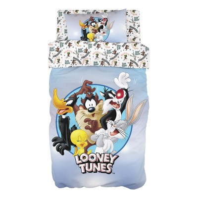 Σετ σεντόνια μονά Art 6189 Looney Tunes 165x250 Εμπριμέ Beauty Home