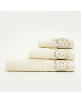 Πετσέτες Σετ 3ΤΜΧ Κύκλοι 70 x 140 / 50 x 90 / 30 x 50 cm