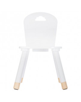 Παιδική καρέκλα Playful pakoworld λευκό 32x31.5x50εκ