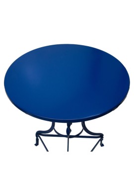 Τραπέζι Noah pakoworld μεταλλικό μπλε Φ58x72εκ
