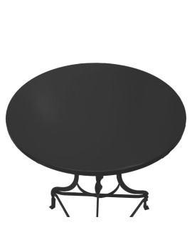 Τραπέζι Noah pakoworld μεταλλικό μαύρο Φ58x72εκ