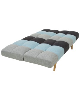 Καναπές - κρεβάτι 3θέσιος Freddo pakoworld με ύφασμα πολύχρωμο 182x81x84εκ