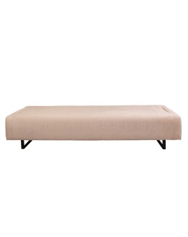 Καναπές κρεβάτι PWF-0595 pakoworld 3θέσιος ύφασμα μπεζ 220x90x80εκ