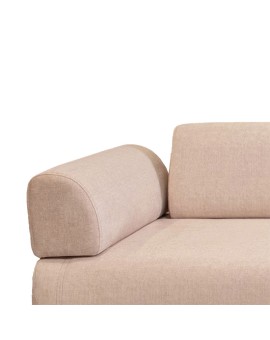 Καναπές κρεβάτι PWF-0595 pakoworld 3θέσιος ύφασμα μπεζ 220x90x80εκ