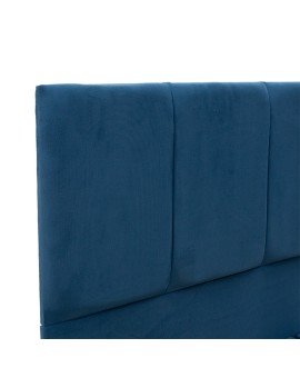 Κρεβάτι ημίδιπλο Cassian pakoworld ύφασμα γαλάζιο 120x200εκ