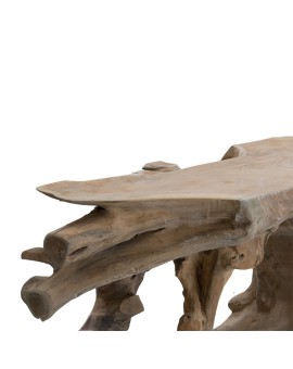Κονσόλα Root pakoworld χειροποίητη μασίφ ξύλο φυσικό 150x40x80εκ