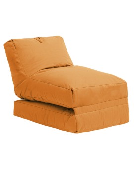 Πολυθρόνα πουφ-κρεβάτι Dreamy pakoworld αδιάβροχο πορτοκαλί