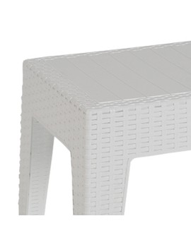 Τραπέζι Cosmic pakoworld PP λευκό 55x40x43.5εκ