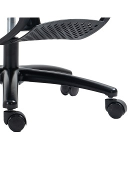 Καρέκλα γραφείου διευθυντή με υποπόδιο Verdant pakoworld Premium Quality mesh χρώμα μαύρο