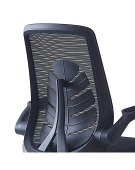 Καρέκλα γραφείου εγρασίας Enrich pakoworld ύφασμα mesh μαύρο