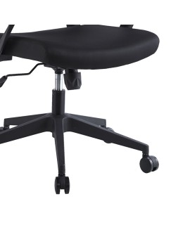 Καρέκλα γραφείου διευθυντή Flexibility mend pakoworld ύφασμα mesh μαύρο