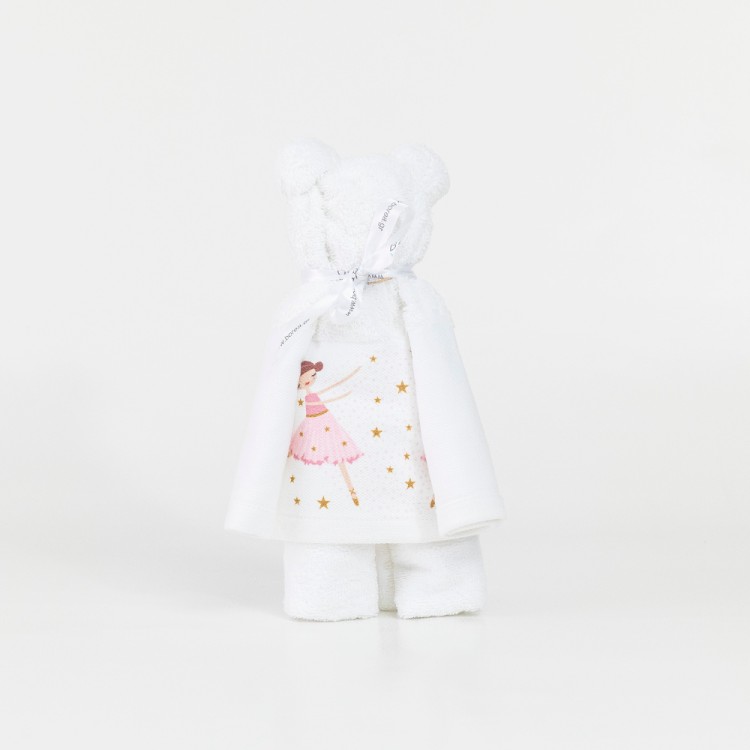 Πετσέτα Αρκουδάκι Olivia Λευκό 50 x 90 cm
