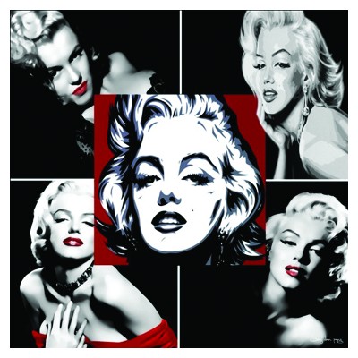 ΠΙΝΑΚΑΣ ΚΑΜΒΑΣ MARILYN 60x60cm. 12/ΚΙΒ