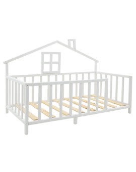 Παιδικό κρεβάτι Amias pakoworld ξύλο πεύκου λευκό 90x190εκ