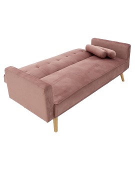 Καναπές-κρεβάτι Success pakoworld 3θέσιος βελούδο σάπιο μήλο 190x80x84εκ