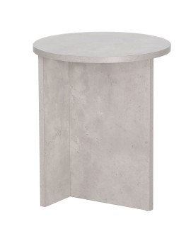 Βοηθητικό τραπέζι Camila pakoworld cement Φ40x48εκ