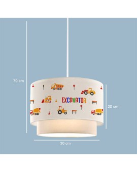 Παιδικό φωτιστικό οροφής Jannah pakoworld πολύχρωμο Φ30x70εκ