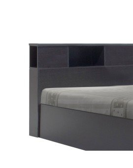 Κρεβάτι μονό OLYMPUS pakoworld σε χρώμα wenge 120x200εκ