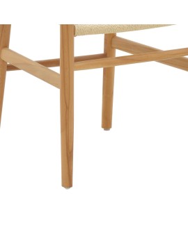 Καρέκλα Thomas pakoworld ξύλο οξιάς φυσικό-έδρα φυσικό σχοινί 44x36x79εκ