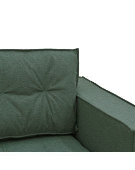 Γωνιακός καναπές αναστρέψιμος Mirabel pakoworld πράσινο ύφασμα-φυσικό ξύλο 250x184x100εκ