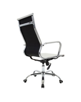 Καρέκλα γραφείου διευθυντή Valter pakoworld λευκό pu 55.5x58x108εκ