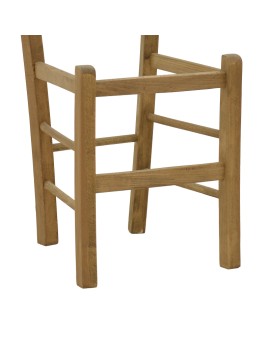 Καρέκλα καφενείου Seimi pakoworld χιαστή καρυδί ξύλο 42x40x89εκ